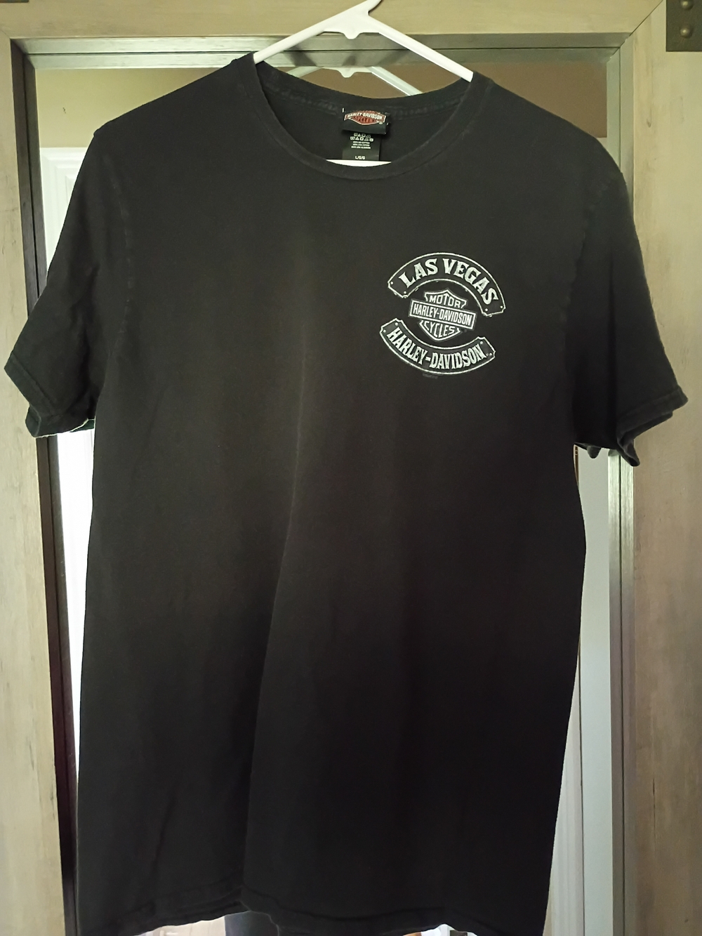 Harley-Davidson Black Las Vegas Chest Logo Short Sleeve Tee